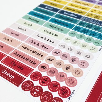         UITVERKOCHT | Positiviteit die blijft plakken stickerset