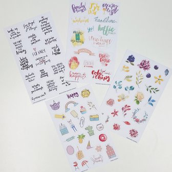          UITVERKOCHT | Positiviteit die blijft plakken stickerset