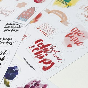          UITVERKOCHT | Positiviteit die blijft plakken stickerset