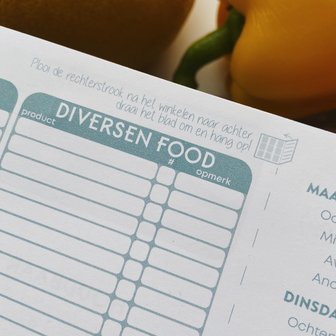 LAATSTE STUKS | Boodschappenlijstje met maaltijdplanner
