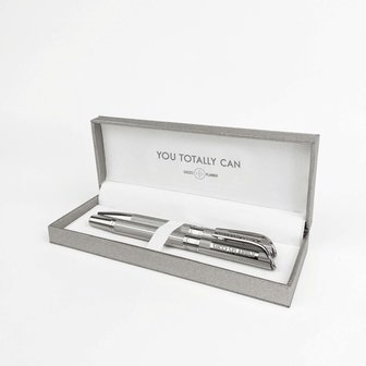    Vulpen zilverkleurig "You totally can"