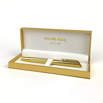 Gouden bewaardoosje