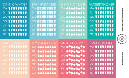 Watertracker stickerset