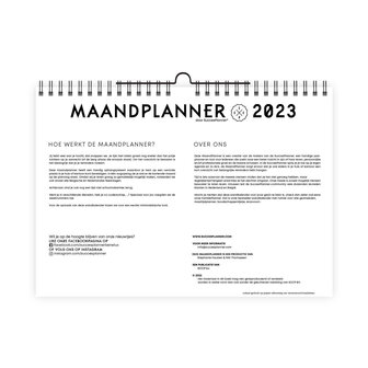    UITVERKOCHT | MaandPlanner 2023