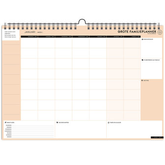 UITVERKOCHT | Grote FamiliePlanner 2023 voor 8 personen (A3-formaat)
