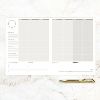       Ongedateerde Zen-groene SuccesPlanner