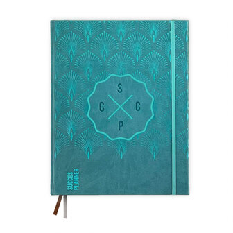 Appelblauwzeegroene planner