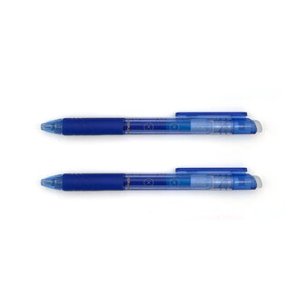 Uitwisbare pennen - duo 2 x blauw