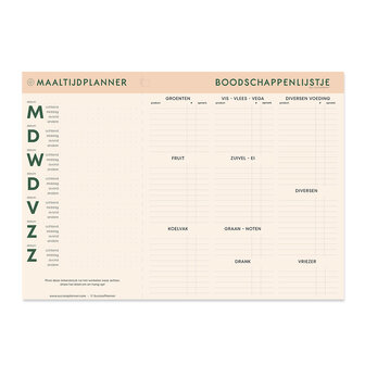 Boodschappenlijstje met Maaltijdplanner