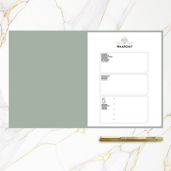             UITVERKOCHT | Ongedateerde Midnight blue SuccesPlanner