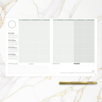             UITVERKOCHT | Ongedateerde Midnight blue SuccesPlanner