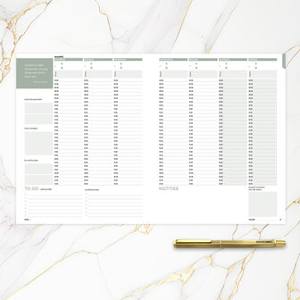             UITVERKOCHT | Ongedateerde Midnight blue SuccesPlanner