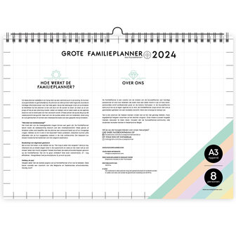 De Grote FamiliePlanner 2024 achterplat