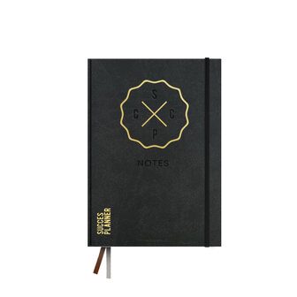 Zwart notitieboek met soft touch kaft