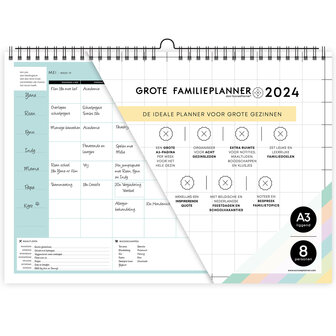 FamiliePlanner A3 2024 voorzijde