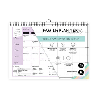 FamiliePlanner A4 ongedateerd - voor 5 personen