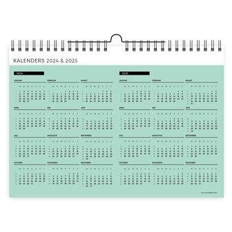 Ongedateerde FamiliePlanner jaarkalender 2024-2025