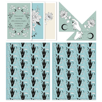 mystiek blauw en groen