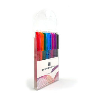   Uitwisbare pennen &ndash; set van 8 pennen