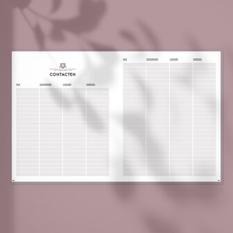        Ongedateerde Oudroze SuccesPlanner