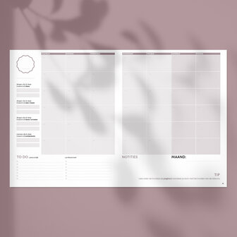  Ongedateerde Zwarte SuccesPlanner