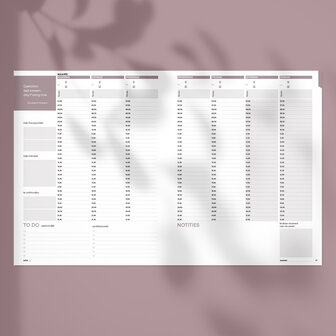  Ongedateerde Zwarte SuccesPlanner