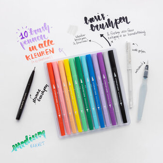 Online cursus &#039;Brushletteren voor beginners&#039; &amp; Starterset MEDIUM