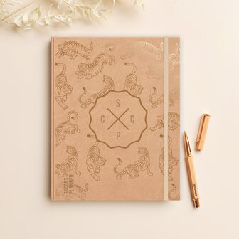 Blush SuccesPlanner 2025 roze, tijgers, blinkend