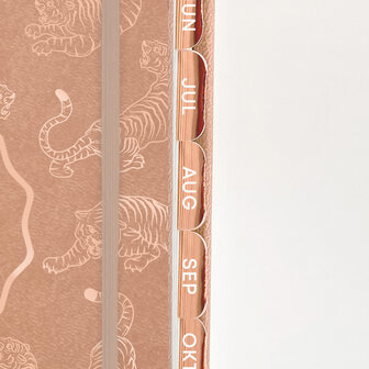 Maandtabs metallic ros&eacute;goud
