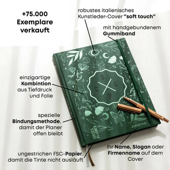 SuccesPlanner 2025 Waldgr&uuml;n mit perso