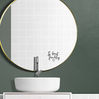                 UITVERKOCHT | Spiegelsticker &#039;Jij bent prachtig&#039;