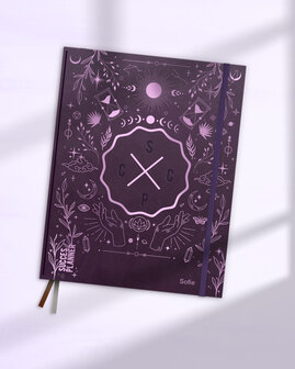 Paarse academische SuccesPlanner 2025-2026 cover Purple Universe