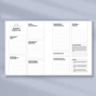 Paarse Ongedateerde SuccesPlanner Maandcheck-up - terugblikken