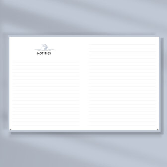 Paarse Ongedateerde SuccesPlanner Notities paginas