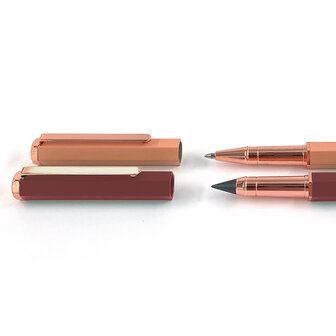              NIEUW | SET van rollerpen blush &amp; Wonderpotlood terracotta