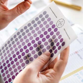 Purple Universe Dots stickerset