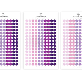 Purple Universe Dots stickerset