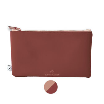     NIEUW | Blush &amp; terracotta - dubbelkleurig pennenetui