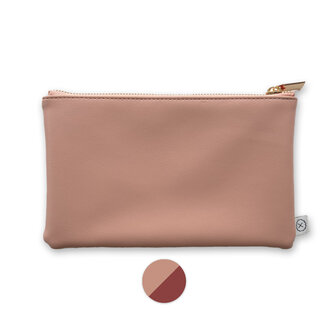     NIEUW | Blush &amp; terracotta - dubbelkleurig pennenetui
