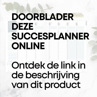        PRE-ORDER | Zen-groene Academische SuccesPlanner &#039;25-&#039;26