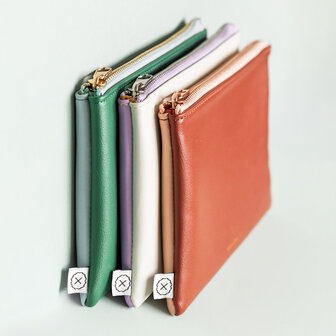     NIEUW | Blush &amp; terracotta - dubbelkleurig pennenetui