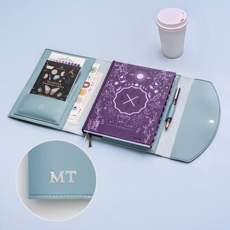 Maandtabs paars metallic