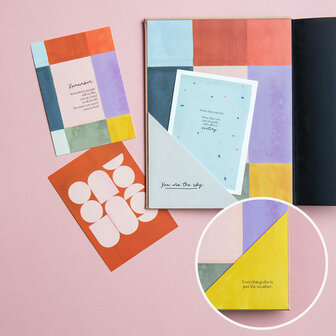 Optioneel: Pimp my planner goodies rusty blues colour blocking