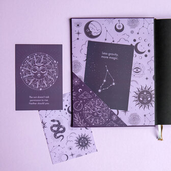 Optioneel: Pimp my planner goodies purple universe