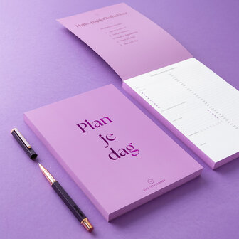 Plan je dag dagplanner scheurblok