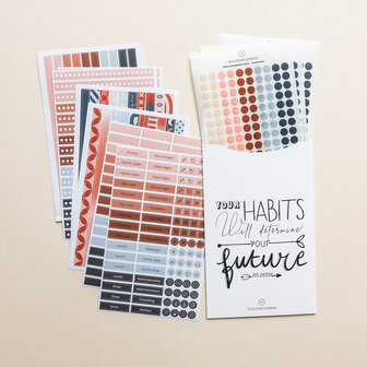 rusty blues washi en dots