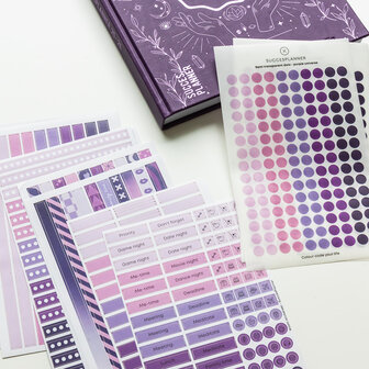 purple universe washi en dots