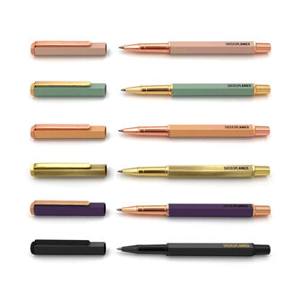 6 verschillende kleuren pennen