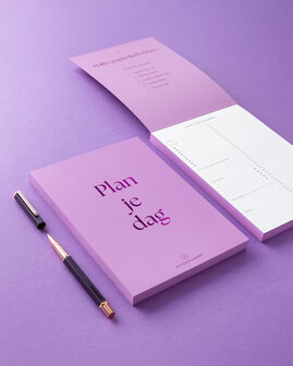 Plan je dag, dagplanner