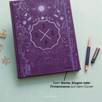 Terminplaner 2026 Purple Universe SuccesPlanner mit Namen 